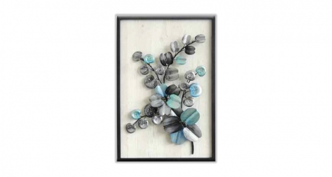 Wall Decoration, Blue Flower