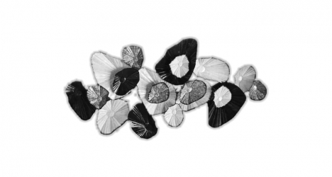 Wall Decoration B&W Leaves