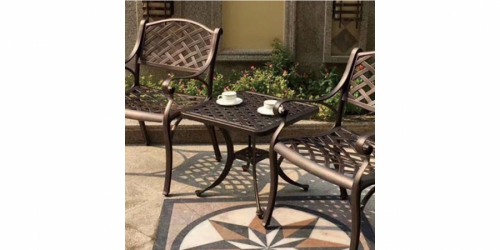 Garden round side table, Metal 