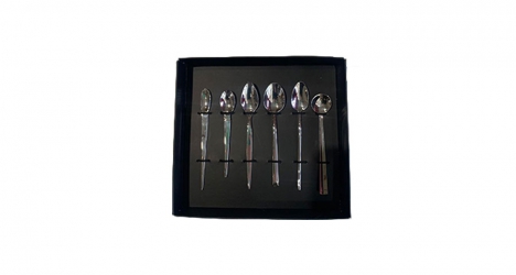 კოვზი ესპრესოს, სეტი 6ც., ვერცხლისფერი, COFFE SPOON MIX 