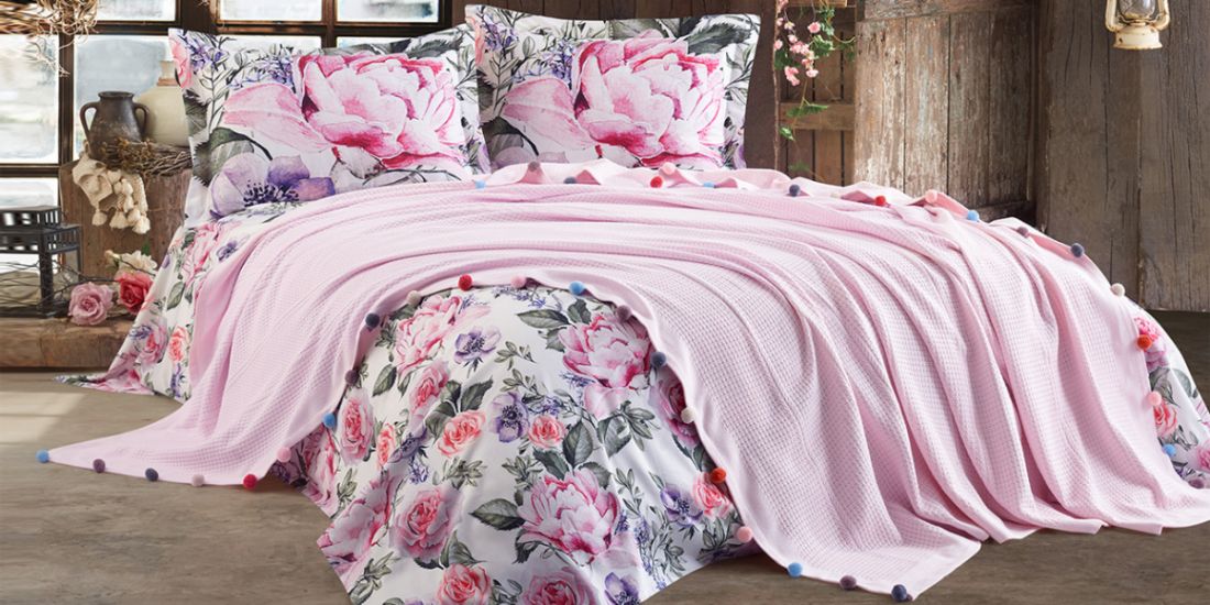 Pique and Linen Set, VIOLET