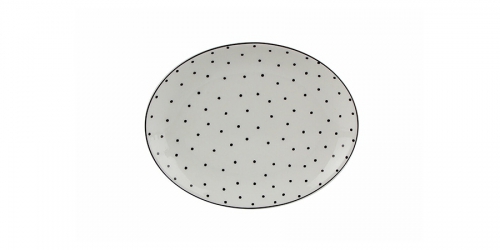 Porcelain Oval Plate HOPE