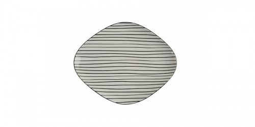 Porcelain Oval Plate HOPE
