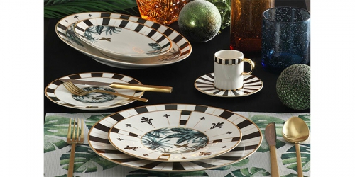 Porcelain Serving set for 12 person PALMS