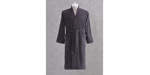 Men Bathrobe, ESTEBAN ANTHRACITE