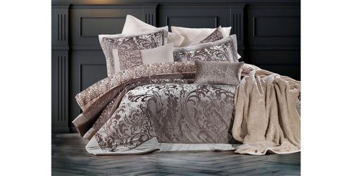 საწოლის გადასაფარებლის ნაკრები DIAMOND BEIGE