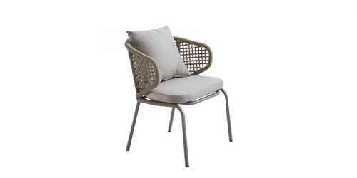 Garden woven rope chair