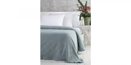 საწოლის გადასაფარებელი FRINGE GREEN
