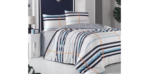 თეთრეული კოტონის, ორიანი STRIPED BLUE