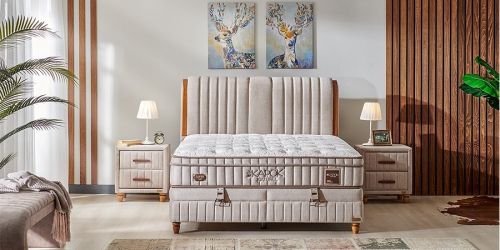 Bed with storage KAPOK NATUREL