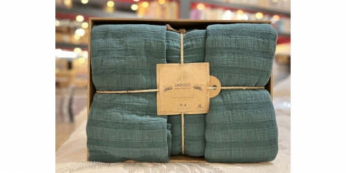 საწოლის გადასაფარებელი STONEWASHED OCTOBUS DARK GREEN