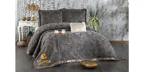 საწოლის გადასაფარებლის ნაკრები ANGORA ANTRACITE GREY