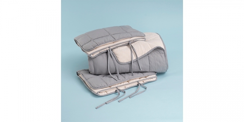 EGEO LIFE GRAY Microfiber blanket and 1 pillowcase