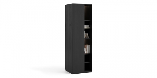 Wardrobe with 1 door and shelf, COLLECT GRAY