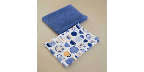 Tea towel set, 2pcs., 40x60cm., TEAPOT