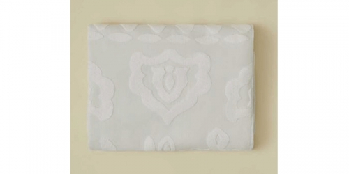 Pique bed cover, plain, 150x220cm, NATURE WHITE-BLUE