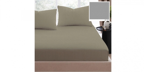 Cotton bedspread (on rubber) and 2 pillowcases, double, ADEN GREY
