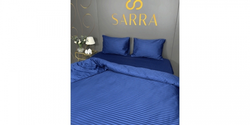 თეთრეულის ნაკრები, STRIPED INDIGO