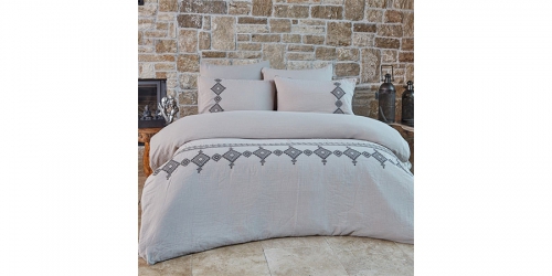 Muslin bed linen ETHICA BEIGE
