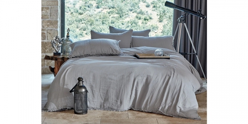 თეთრეული მუსლინის SHINE GREY