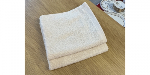 Towel hygienic, 30x30cm., PURE LIGHT COFFEE