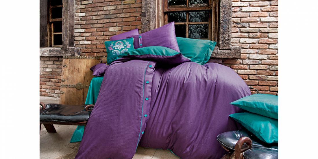 თეთრეული სატინა DAWSON PURPLE