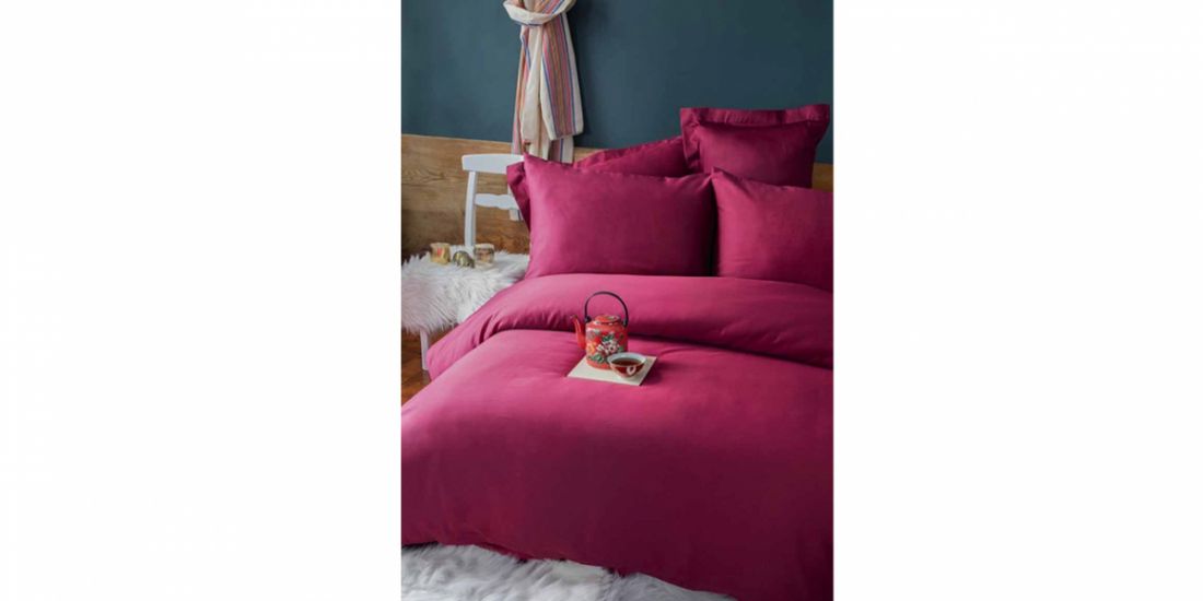 თეთრეული სატინა SIMPLY BURGUNDY