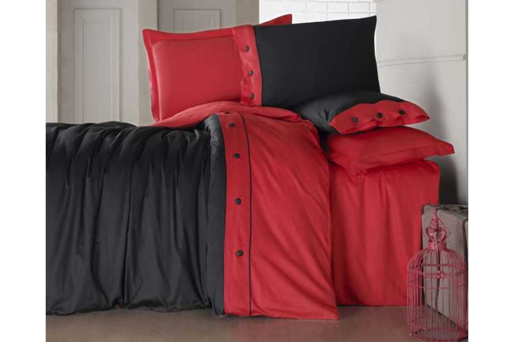 ორსაწოლიანი სატინის თეთრეული FASHION RED