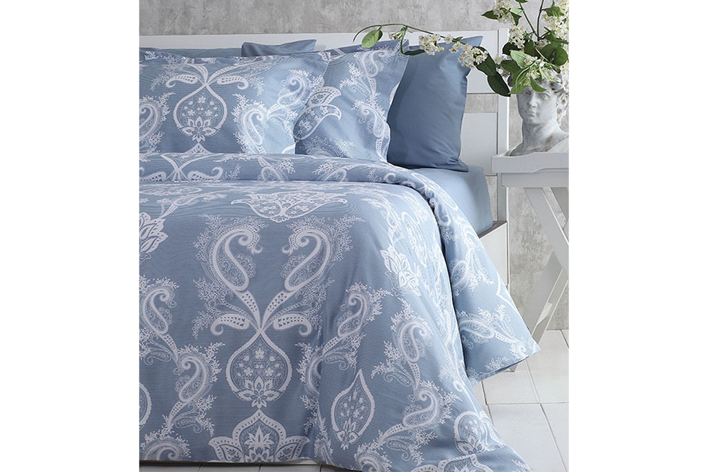 PAVIA საოჯახო სატინის თეთრეული CARLOTTA BLUE