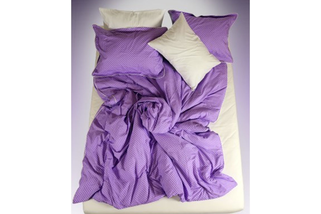 ორსაწოლიანი ბამბის თეთრეული POLKA DOT LILAC