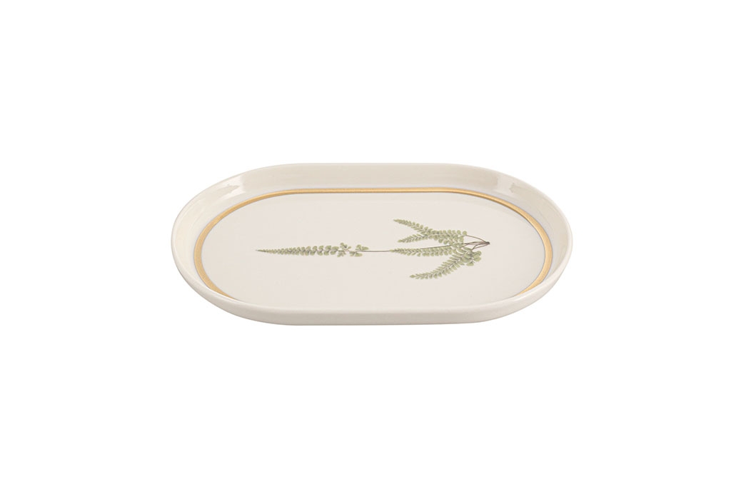 Porcelain Oval plate BOTANICAL