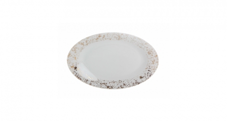 Porcelain Oval plate BOHEM