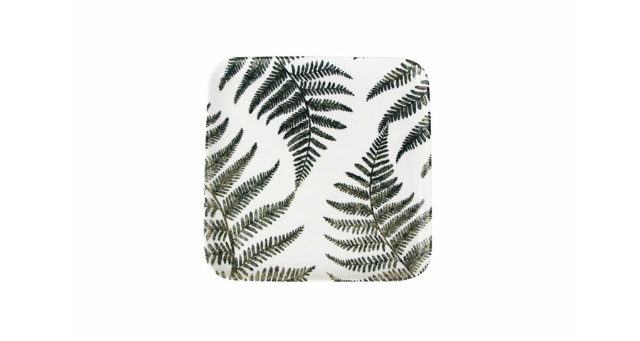 Porcelain Square plate BOTANICAL
