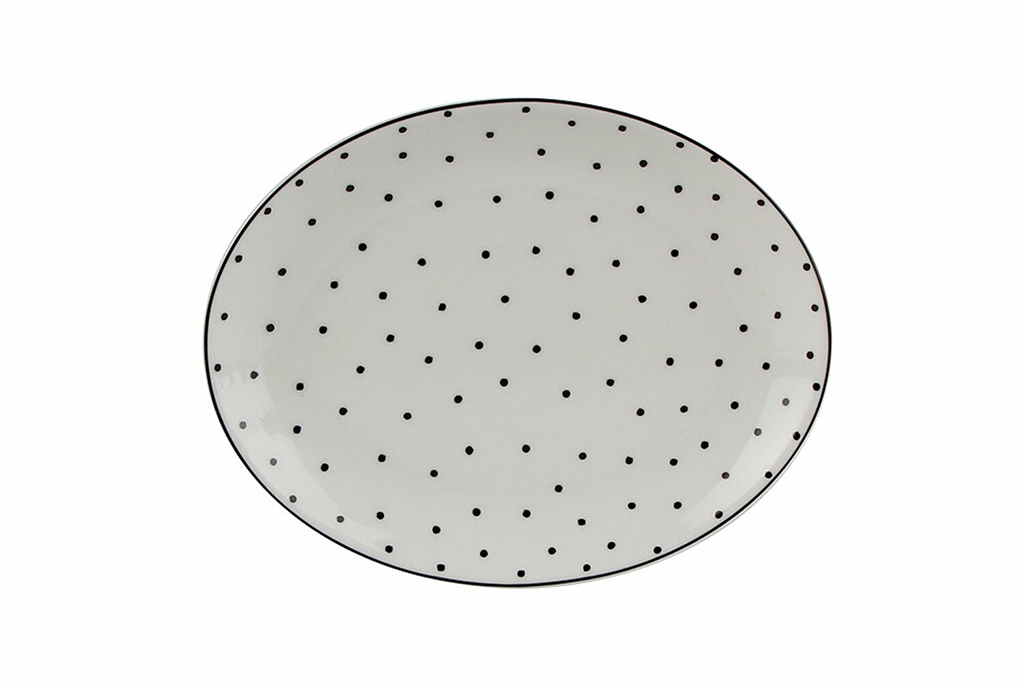 Porcelain Oval Plate HOPE