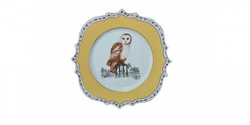 Porcelain Flat plate DREAMY OWL