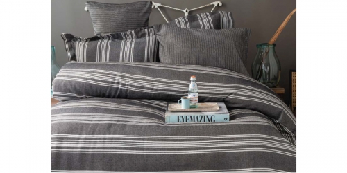 Bamboo Satin Duvet Cover Set, NUIT BLACK