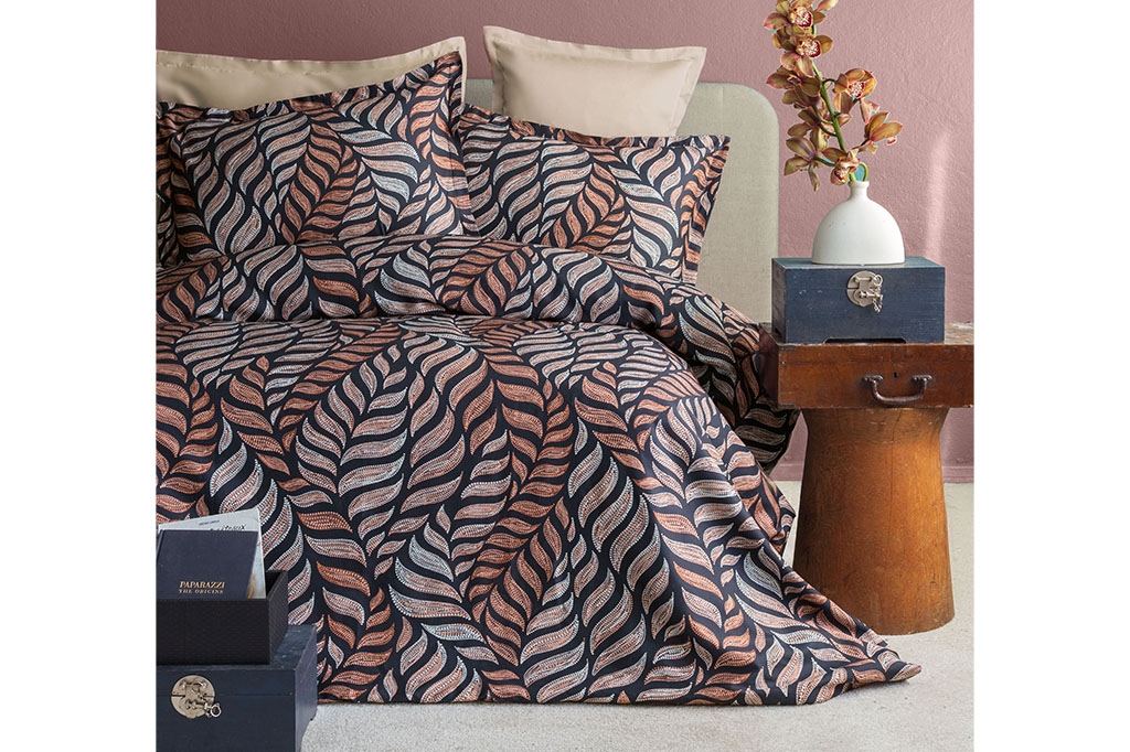Digital Satin Duvet Cover Set, MOSS