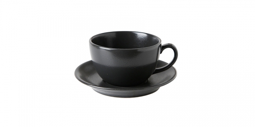 Tea Cup & Saucer, SEASONS BLACK