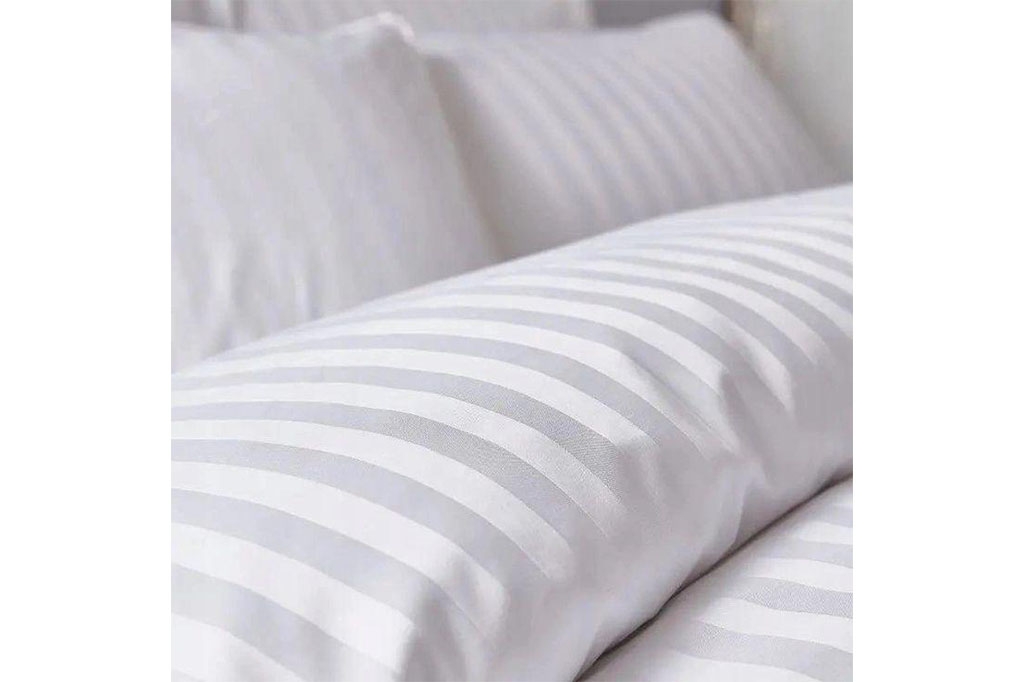  Striped Satin LUX Duvet Cover, Hotel Line