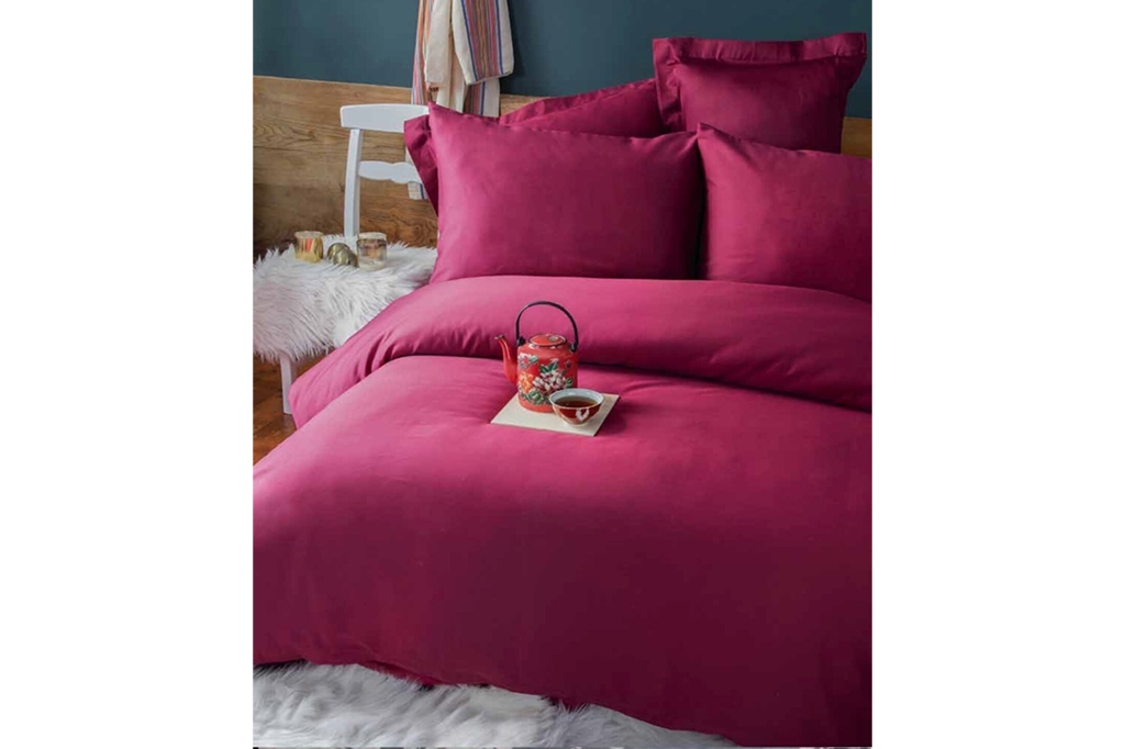 Issimo, Satin Duvet Cover Set, SIMPLY SATIN BURGUNDY