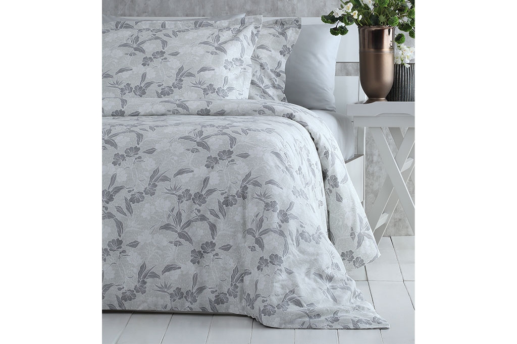 PAVIA ორსაწოლიანი სატინის თეთრეული VICENTA GREY