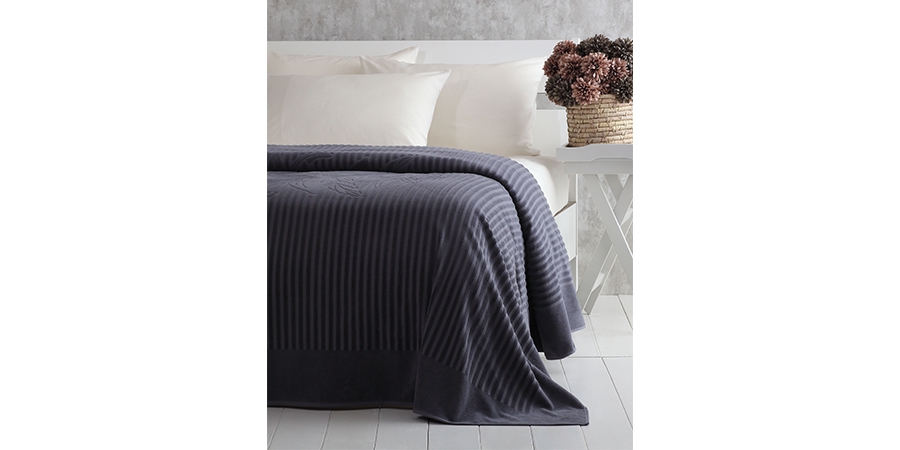 Single Bedspread SIMONE ANTHRACITE