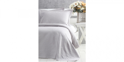 Double Bedspread With 2 Pillowcase ADALIYA GREY