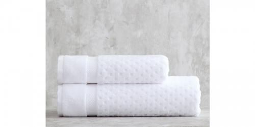 Towel Set, 2 pcs. LORA WHITE