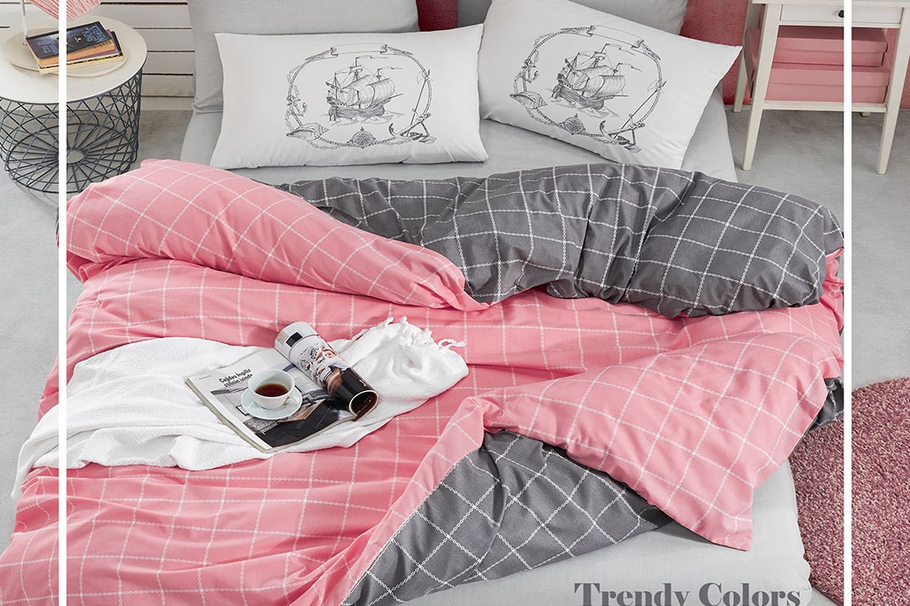 Ranforce Duvet Cover Set TRENDY PINK
