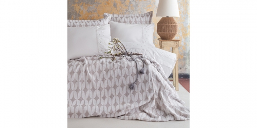 Bed spread and linen set ABEILLE GREY