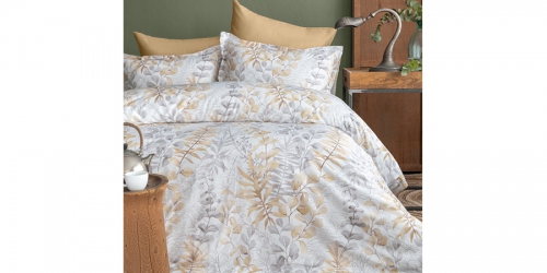 OCCALE BEIGE Satin Duvet Cover Set