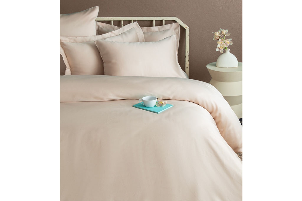 ISSIMO ორსაწოლიანი სატინის თეთრეული SIMPLY ORCHID BEIGE