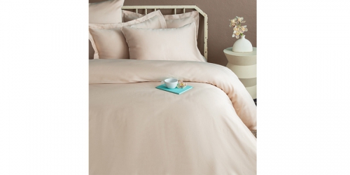SIMPLY ORCHID BEIGE Satin Duvet Cover Set