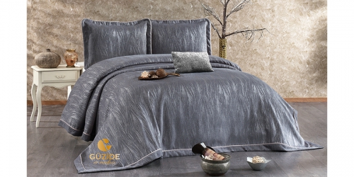LILYANA ANTHRACITE GREY bed spread set